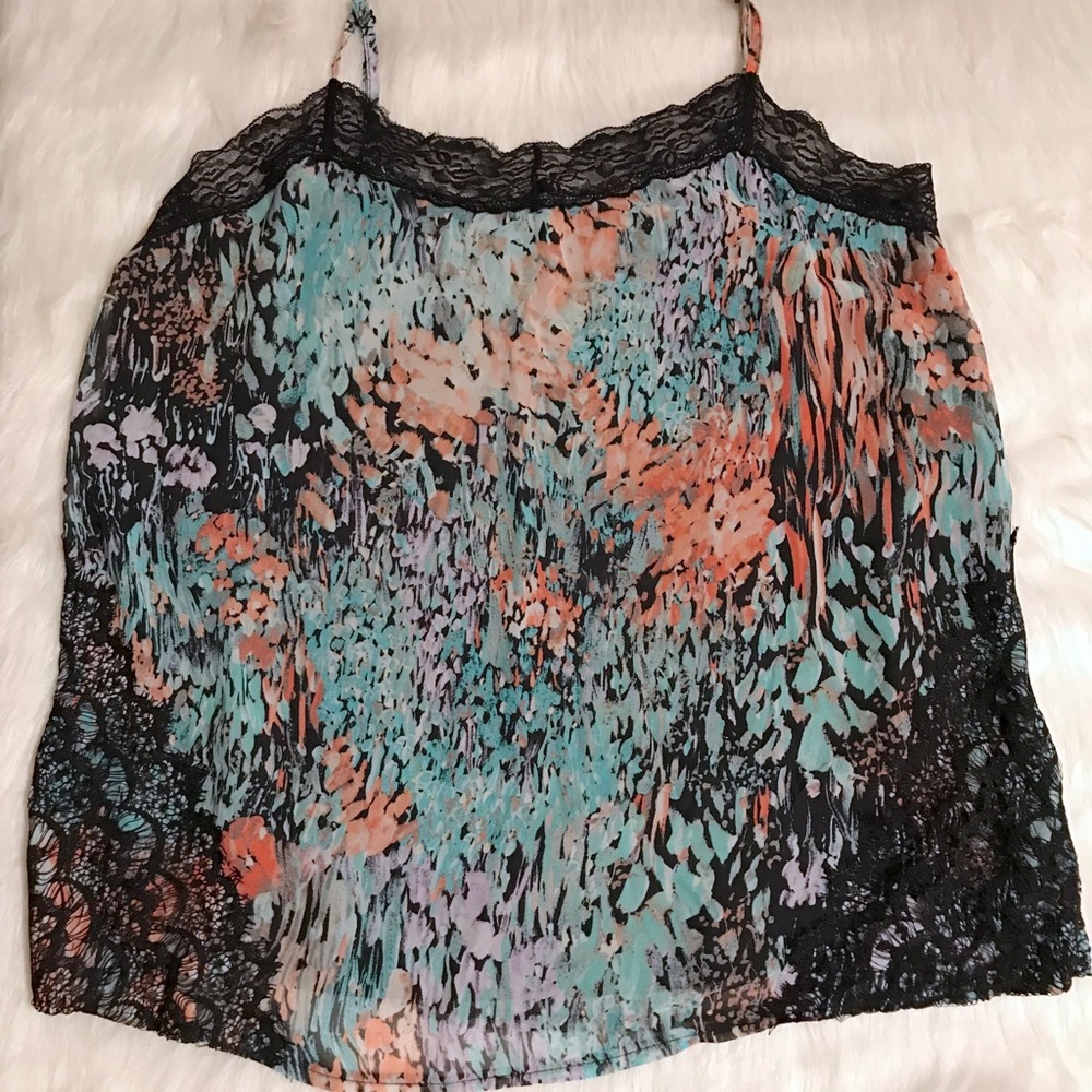 NWT Maurices Studio Y floral cami XXL